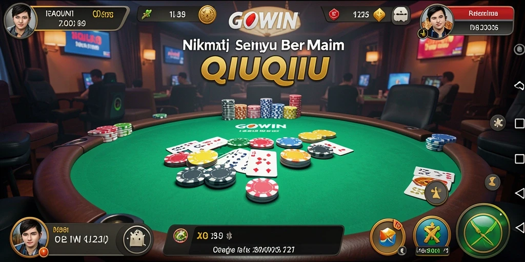 Ilustrasi gameplay QiuQiu yang mengasyikkan di GOWIN.