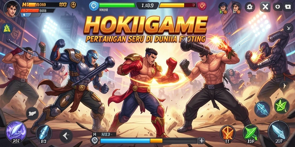 Tampilan gameplay HOKIGAME yang mendebarkan dan penuh aksi.