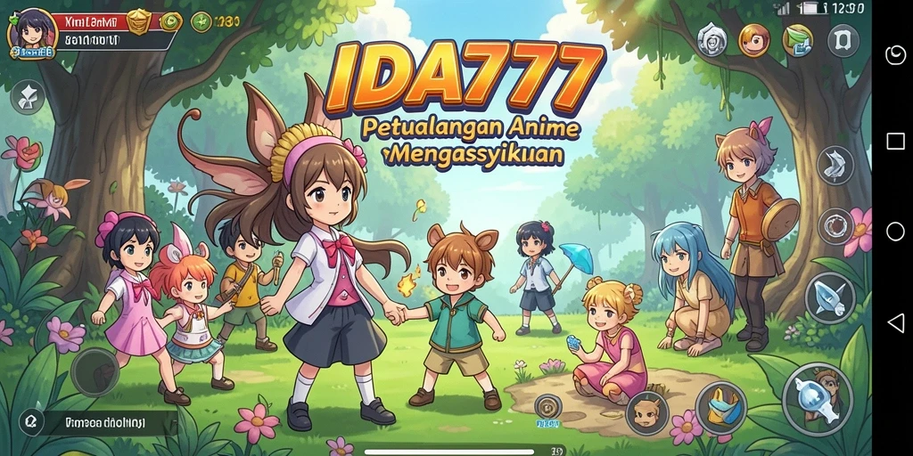 Screenshot gameplay menunjukkan aksi seru karakter Anime di IDA777.