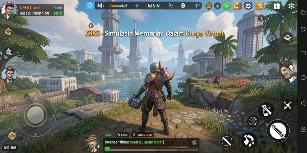 Tampilan gameplay K3K3 yang menarik dan realistis.