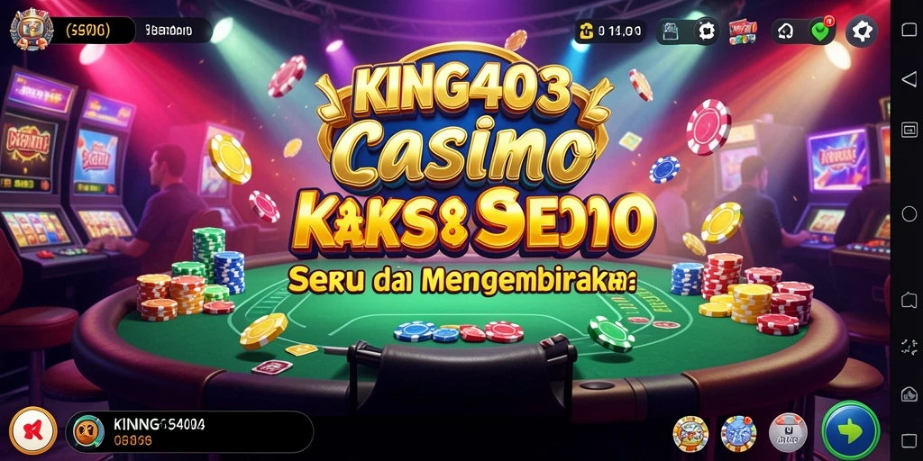Tangkapan layar menampilkan gameplay menarik dari KING403 dalam suasana kasino.
