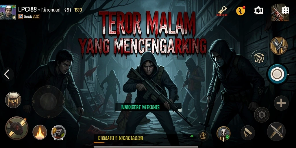 Screenshot gameplay menegangkan dari LPO88 yang penuh aksi Horror.
