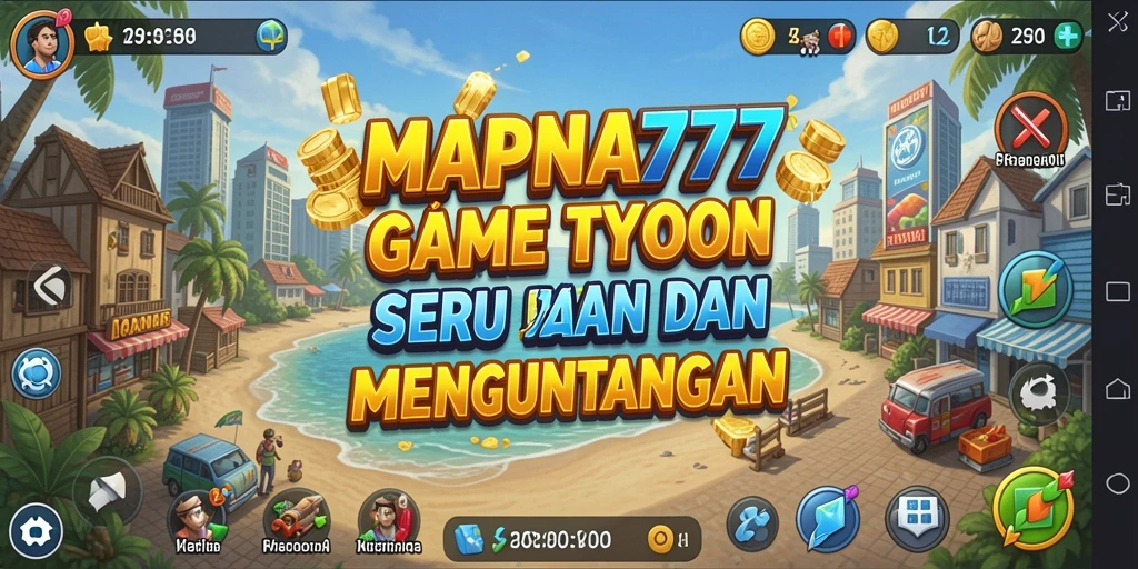 Tampilan gameplay seru dalam MAPNA777, menunjukkan strategi Tycoon yang menarik.