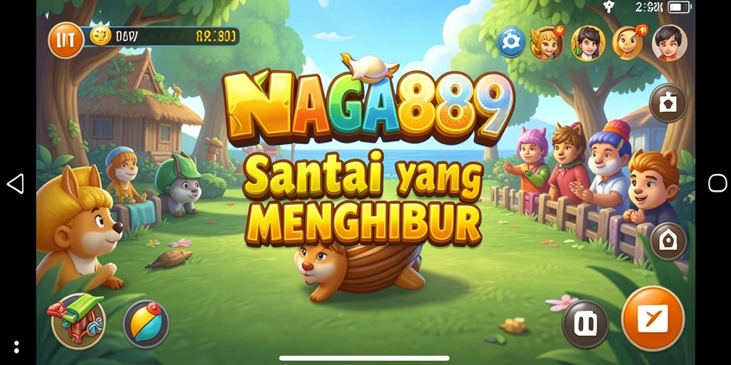 Tampilan menarik dari gameplay santai di NAGA889.