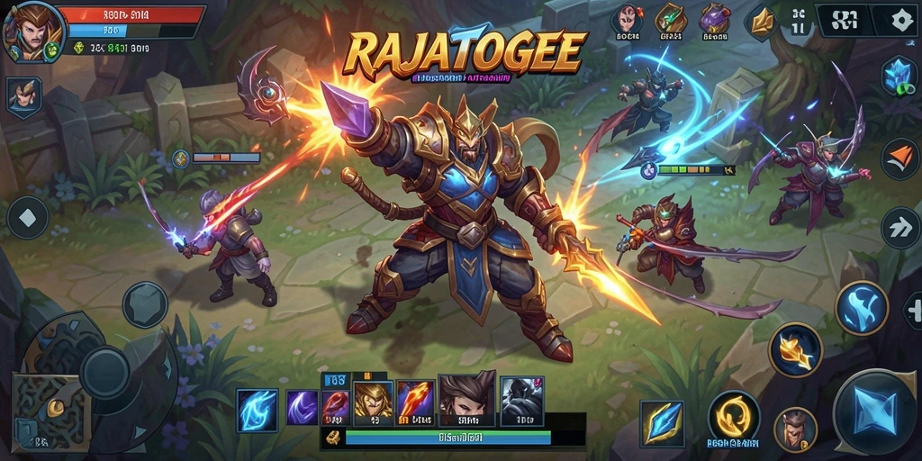 Tampilan menarik dari gameplay RAJATOGEL yang mendebarkan.