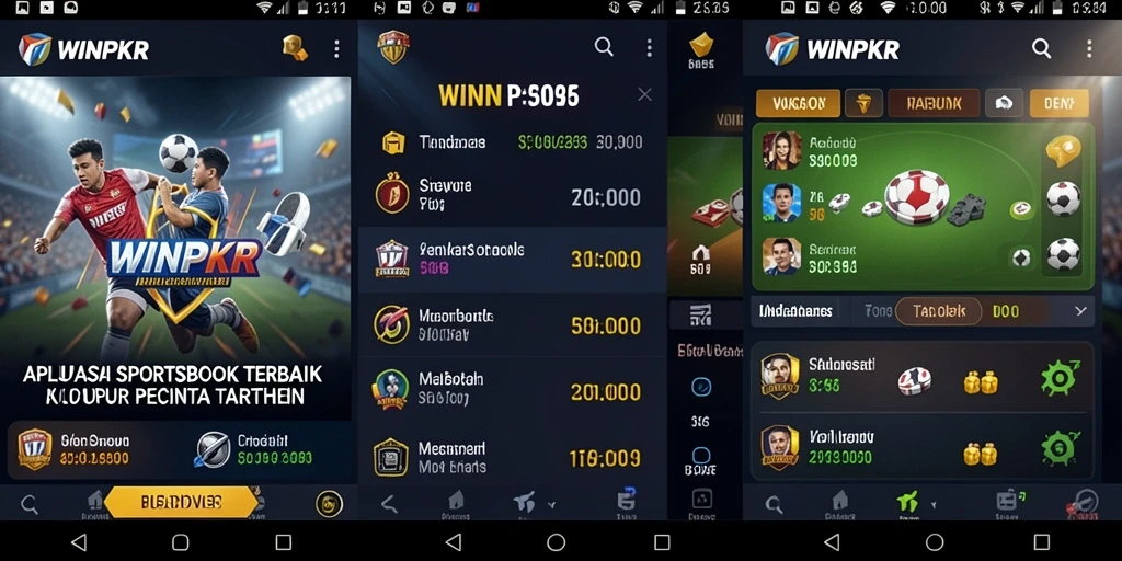 Tampilan menarik dari gameplay Sportsbook WINPKR.